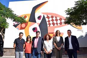 El Ayuntamiento de Santa Cruz de Tenerife culmina la restauración del mural ‘Pez volador’, de César Manrique