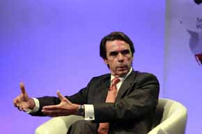 Aznar no prevé participar en la campaña electoral de las generales
