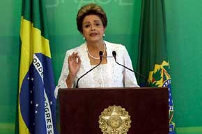 Dilma Rousseff, presidenta de Brasil