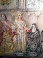 Nati Cañada presenta el cuadro “Fundación de las Salesas Reales” ante de la entrega de la pintura a la clausura del Convento