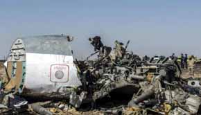 Egipto no encuentra pruebas de ataque terrorista en el avión ruso siniestrado