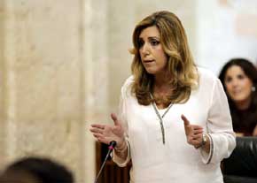 La presidenta de la Junta de Andalucía, Susana Díaz.