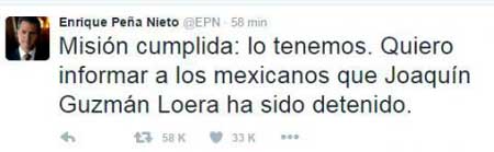 El narco mexicano Joaquín 'El Chapo' Guzmán, detenido de nuevo tras su fuga