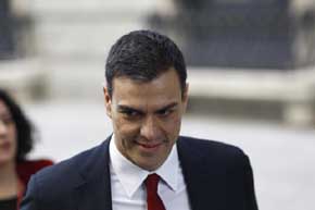 El líder del PSOE Pedro Sánchez