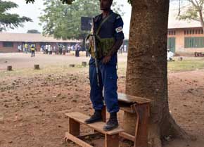 Un soldado de la ONU en Burundi