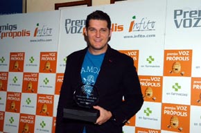 Roko, Manu Tenorio, Salvador Beltrán y Cristina Lasvignes Premios Voz Própolis 2015