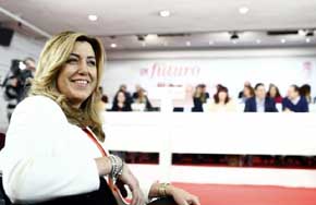 La presidenta de la Junta de Andalucía, Susana Díaz.
