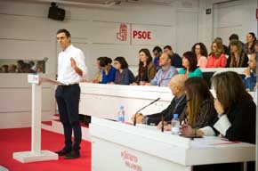 Sánchez, en su intervención en el Comité federal del PSOE.