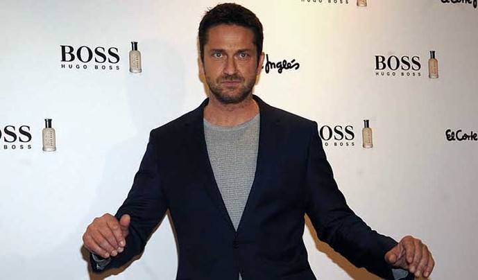 Gerard Butler aterriza en Madrid como imagen de Boss Bottled