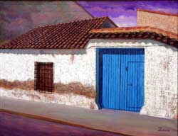 Inaugurada la Exposición Itinerante de pinturas de Enrique Pedrero Muñoz, en Almansa