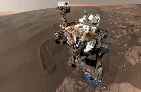 Este es el 'selfie' publicado por el rover Curiosity. / Foto: Nasa