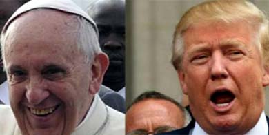 El Papa considera que sus muros no son cristianos y Trump se enfada
