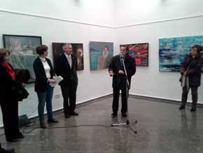 Inauguración de la exposición itinerante de artes plásticas “Cervantes” en Alcázar de San Juan