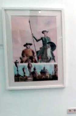 Inauguración de la exposición itinerante de artes plásticas “Cervantes” en Alcázar de San Juan