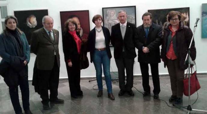 Inauguración de la exposición itinerante de artes plásticas “Cervantes” en Alcázar de San Juan 