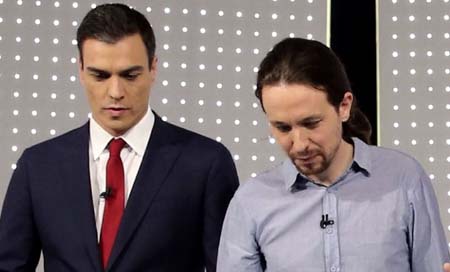 Pedro Sánchez y Pablo Iglesias