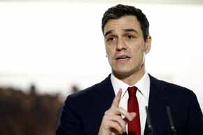 El secretario general del PSOE y candidato a la investidura, Pedro Sánchez.