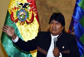 Evo Morales, presidente de Bolivia