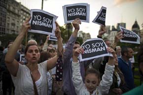 Manifestación a favor del fiscal Nisman 