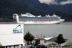 Fuerte incremento de turistas internacionales de cruceros en Aysén, Chile