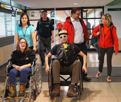 Turistas belgas con discapacidad eligen a Chile como destino para realizar turismo aventura