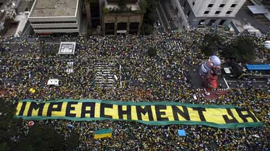 Miles de brasileños protestaron en las calles.