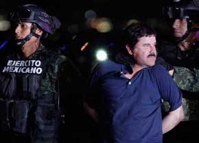 Guzmán Loera fue recapturado seis meses después de su segunda fuga AFP