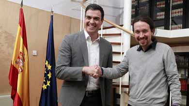 Pedro Sánchez y Pablo Iglesias se citan para una reunión el miércoles día 30 MADRID | EUROPA PRESS