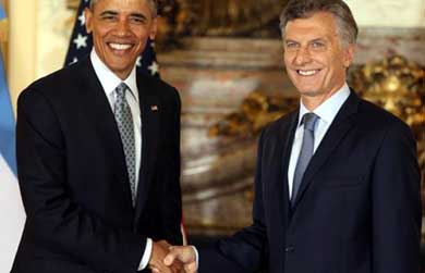 Barack Obama y Mauricio Macri este miércoles en Buenos Aires