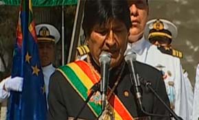 Evo Morales, presidente de Bolivia.