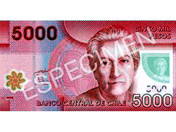 El nuevo billete de 5.000 pesos que ha comenzado a circular en Chile

