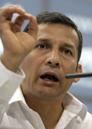 El líder nacionalista peruano, Ollanta Humala