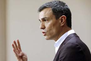 Pedro Sánchez, líder del PSOE