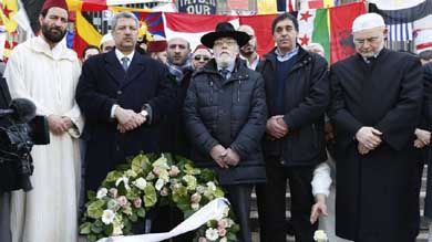Líder musulmán y el gran rabino rinden homenaje a las víctimas de Bruselas