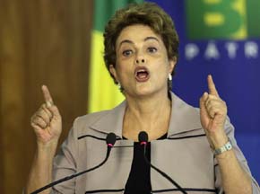 Dilma Rousseff, presidenta de Brasil