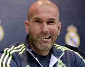 Zinedine Zidane, técnico del Real Madrid