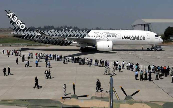 Airbus A350 XWV: el nuevo gigante en Santiago de Chile