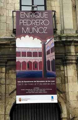 Enrique Pedrero Muñoz, expone en el monasterio de San Juan en la capital burgalesa