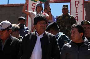 Evo Morales, presidente de Bolivia