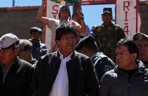 Evo Morales, presidente de Bolivia