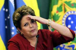 La presidenta brasileña, Dilma Rousseff