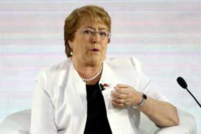 Michelle Bachelet, presidenta de Chile