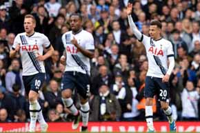 Tottenham goleó al Manchester United y continúa al acecho de Leicester