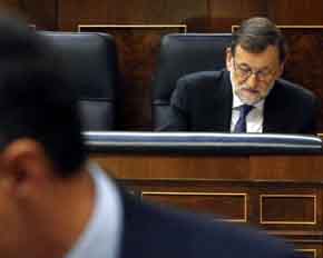 Mariano Rajoy presidente del Gobierno en funciones...