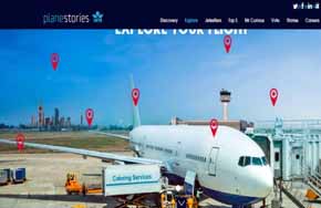 El sitio web de planestories fue creado por IATA en asociación con Redactive Media Group.