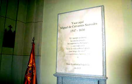 La tumba de Cervantes ya se puede visitar
