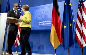 Merkel y Obama defienden en Hannover acuerdo de libre comercio EEUU-UE