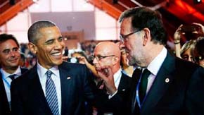Obama traslada a Rajoy su intención de venir a España en 2016