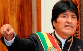 Evo Morales, presidente de Bolivia