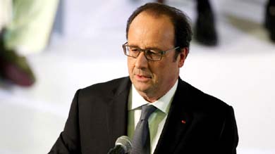 El presidente de Francia,  François Hollande